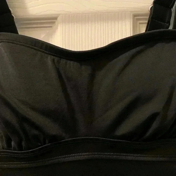 ATHLETA Pura Dress Black Strappy Fitted Cups Adjustable Straps - Picture 4 of 12